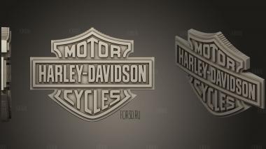 Логотип Harley Davidson 2 3d stl модель для ЧПУ
